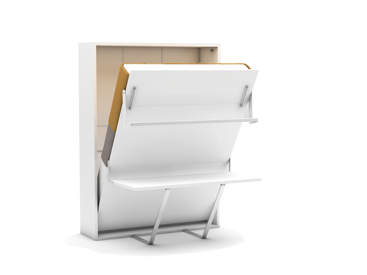 Multimo Loft Schrankbett mit Schreibtisch 140x190 cm