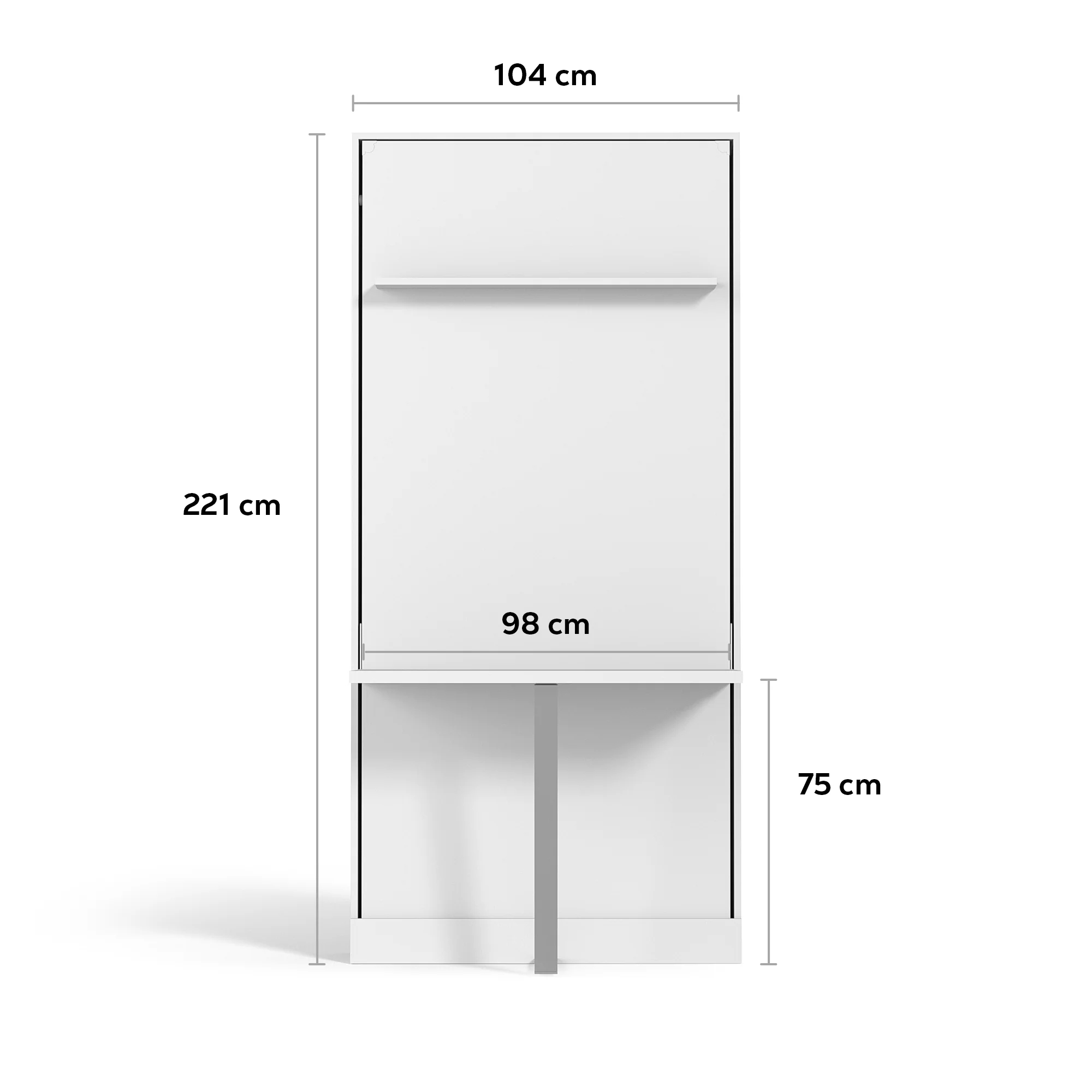Multimo Primer Schrankbett mit Schreibtisch